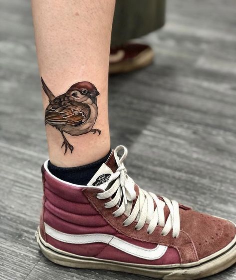 Sparrow Tattoos, Cute Sparrow, Tattoo Bible, Sparrow Tattoo Design, Magic Window, Vogel Tattoo, Sparrow Tattoo, The Best Tattoos, Tattoo People