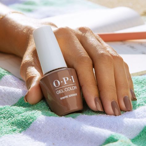 Opi Gel Nails, China Nails, Opi Nail Lacquer, Cocoa Brown, Beach Nails, Neutral Nails, Brown Nails, Crystal Nails, Gel Manicure