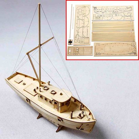 Wooden Boat Kits, Paper Boats, Model Boat Plans, Make A Boat, Wooden Sailboat, Model Sailboat, Wooden Boat Building, Build Your Own Boat, Plane Model