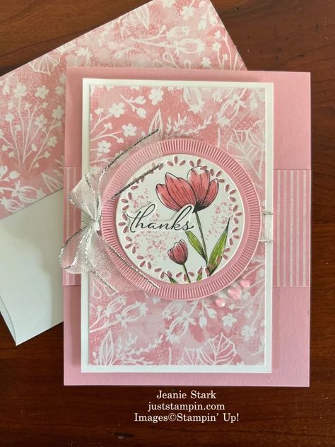 Stampin Up Countryside Rose Dsp, Flowers Of Beauty Stampin Up Cards, Stampin Up Spotlight On Nature, 2024 Celebration, Girly Cards, Stampin Up Birthday Cards, Team Meeting, Floral Cards Design, Hand Made Greeting Cards