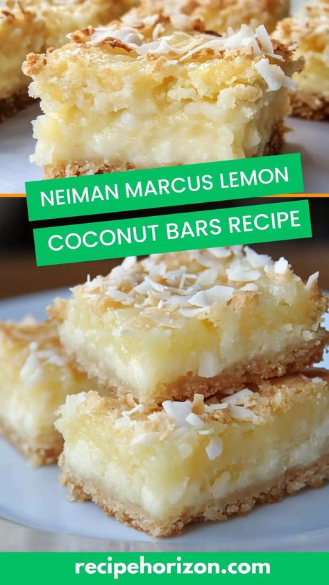 Neiman Marcus Lemon Coconut Bars Recipe – Recipe Horizon Neiman Marcus Lemon Coconut Bars, Neiman Marcus Recipes, Coconut Bars Recipe, Neiman Marcus Bars, Lemon Coconut Bars, Coconut Bars, Lemon Coconut, Coconut Macaroons, Lemon Bars