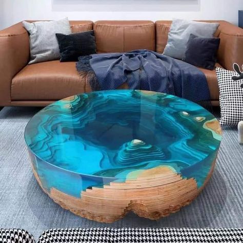 Epoxy Wood Table, Wood Resin Table, Luxury Coffee Table, Epoxy Resin Table, Cool Tables, Resin Furniture, Epoxy Resin Art, Diy Resin Art, Diy Resin Crafts