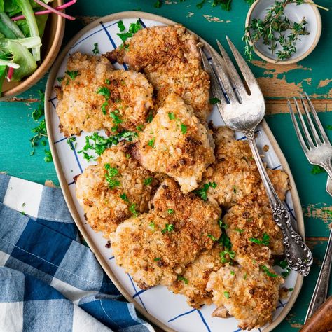 Rice Crispy Chicken, Ranch Rice, Parmesan Ranch Chicken, Ranch Chicken Thighs, Parmesan Ranch, Baked Ranch Chicken, Crispy Chicken Recipes, Ranch Chicken Recipes, The Seasoned Mom