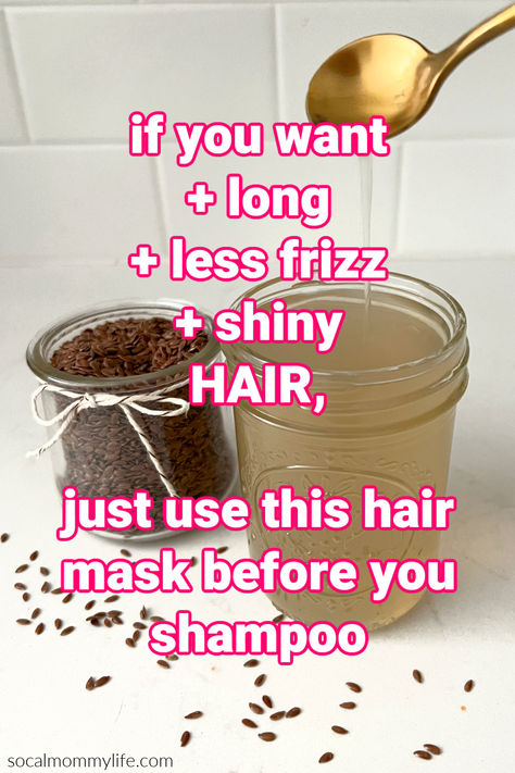 Diy Flaxseed Gel For Face, Flax Seed Hair Mask Diy, Flaxseed Gel Hair Mask, Flaxseed Hair Mask Diy, How To Make Flaxseed Hair Gel, Flaxseed Hair Growth, Flex Seeds Hair Mask, Flax Seed Hair Mask, Flax Seed For Hair