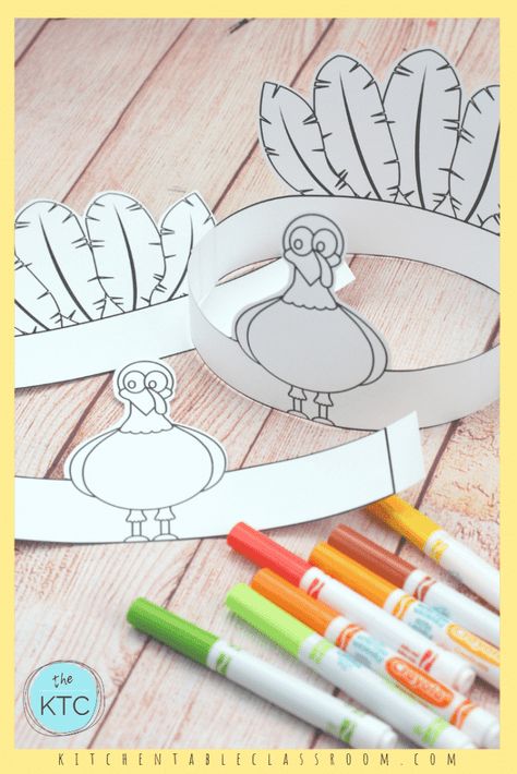 This free printble turkey crown is a fun and easy Thanksgiving craft that your little one will love wearing! #turkeycraft #Thanksgivingcraft #craftsforkids Thanksgiving Headband Craft, Turkey Headband Craft, Icicle Crafts, Printable Thanksgiving Crafts, Turkey Crown, Turkey Headband, Thanksgiving Headbands, Easy Thanksgiving Crafts, Headband Crafts