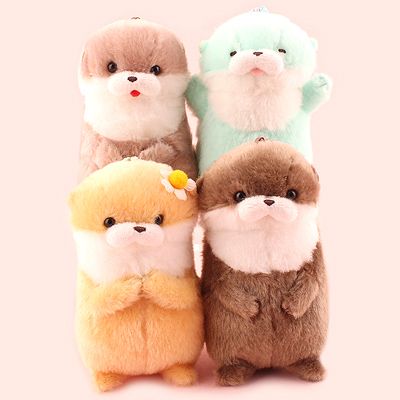 Buy Authentic AMUSE Kawauso Usoyan Otter Fish Party Keychain at Tofu Cute Sleepy Blue, Otter Plush, Pocky Sticks, Fish Party, Candy Kit, Party Characters, Big Plush, Fishing Party, Kawaii Plush