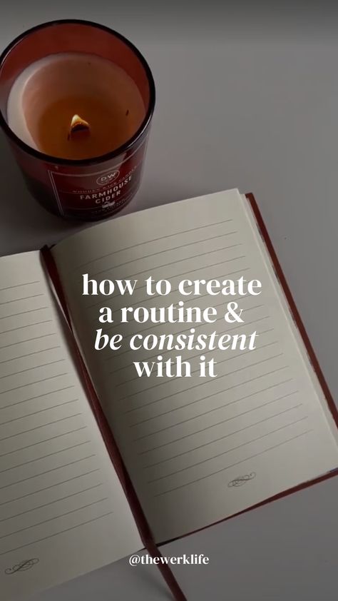 How to Create a Routine You'll Stick to Build A Routine, How To Create A Daily Routine, How To Make A Routine, Create Routine, Creating Routines, Productivity Journal, Create A Routine, How To Be Productive, New Routine