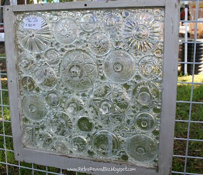 Retro Revival Repurposed Window, Mosaic Windows, Window Crafts, Window Projects, Glass Window Art, Mosaic Stained, Glass Garden Art, Mosaic Projects, Glass Garden