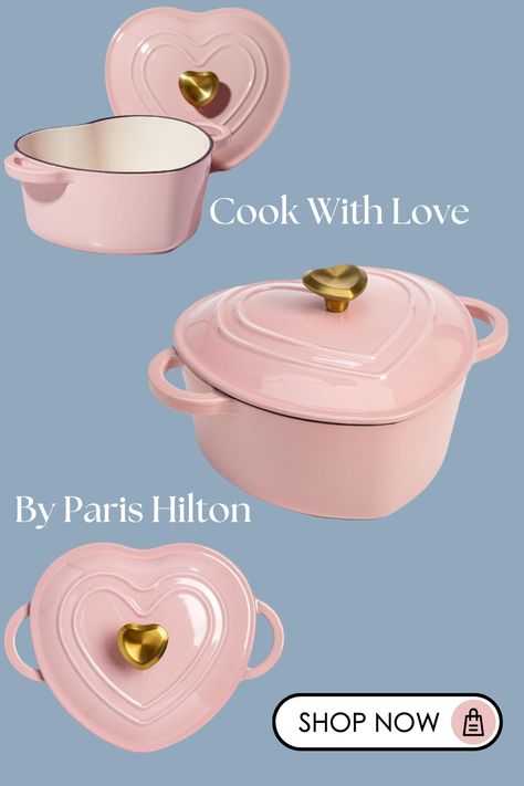 Add a touch of love to your cooking with the Paris Hilton Heart Pan! Perfect for creating heart-shaped dishes, this stylish and functional cookware is a must-have for any kitchen. Ideal for Valentine’s Day, special occasions, or everyday meals, the non-stick surface ensures easy cooking and cleanup. Get yours today and cook with love! Disclaimer: I am an Amazon associate and get commissions for purchases. #affiliate #kitchen #cooking Kitchen Finds, Love Paris, Cast Iron Dutch Oven, Everyday Meals, Enameled Cast Iron, Kitchen Cooking, Paris Hilton, Dutch Oven, Easy Cooking