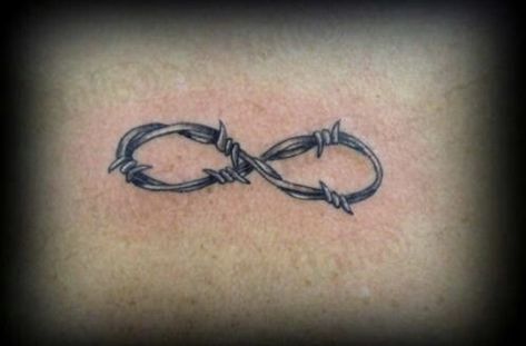 Land Tattoos, Makeup Artist Tattoo, Infinity Sign Tattoo, Barbed Wire Tattoos, Cowgirl Tattoos, Tattoo Couple, Country Tattoos, Barb Wire, Western Tattoos