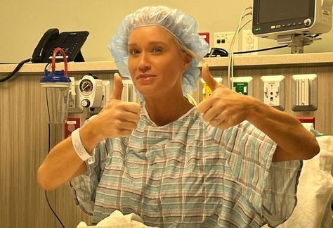 Luke Bryan’s Wife, Caroline, Gives Update After Undergoing ‘Unexpected’ Surgery Luke Bryan Wife, The One Lyrics, Caroline Bryan, Hip Surgery, Cma Awards, Farm Boys, Hospital Gown, Printed Halter Dress, Peyton Manning