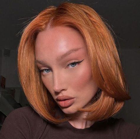 Meredith. #ginger #hair #hairstyle #makeup Kkw Lipstick, Meredith Duxbury, Metallic Makeup, British Fashion Awards, Ginger Hair, Feline, Ginger, Key, Hair Styles