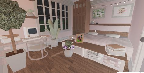 Bloxburg Bedroom Ideas Aesthetic No Gamepasses, Bloxburg Bedroom No Game Passes, Bloxburg Bedroom Ideas No Gamepasses, Bloxburg Living Room No Gamepasses, Vibe Room Bloxburg, Aesthetic Bloxburg Bedroom, Bloxburg Bedroom Idea, Lay Out Design, Cute Bloxburg Rooms