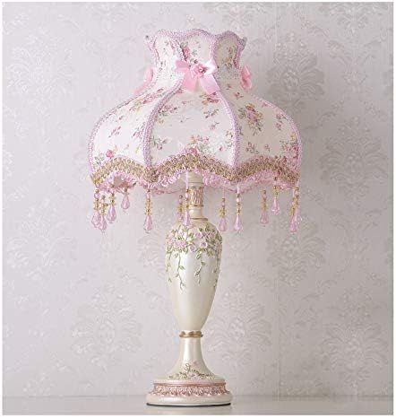 YCYM Victorian Style Table Lamp Pink Princess lamp Handmade Lace Fabric Lampshade Traditional Resin Flower Carved Base for Living Room Family Bedroom, 13" W 22" H. Princess Lamp, Princess Bedroom Decor, Pink Vintage Lamp, Pink Kawaii Lamp, Pink Antique Lamps, Lace Lamp, Pink Flower Lamp, Family Bedroom, Lamp Pink