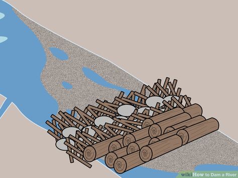 building dams - tips and ideas Flow Of Water, Water Dam, Pvc Pipe Projects, Fish Farming, River Bank, Structure Design, Retaining Wall, Bushcraft, Blacksmithing