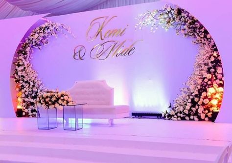 Wedding Stage Ideas, Reception Stage Decoration Backdrops, Engagement Clipart, Stage Decorations Wedding, Purple Wedding Reception, Wedding Program Sign, Reception Stage, Reception Stage Decor, Elegant Wedding Themes