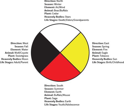 The Medicine Wheel - Accent Environments Coyote Animal, Native History, Native American Spirituality, Colors Background, Parent Life, Medicine Wheel, Water Element, American Culture, Life Stages