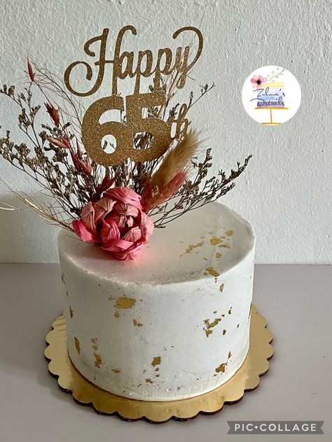 65th Birthday Cake For Mom, 65th Birthday Cake For Women, 64th Birthday Cake, 65 Cake Topper, Cake With Dried Flowers, 65th Birthday Cake, 65 Birthday Cake, Birthday Cake For Mom, 64th Birthday