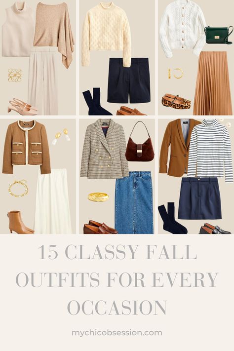 Whether you’re heading to the office, a work conference, a parent-teacher conference, a fall wedding, Thanksgiving, or another special event, it’s a good idea to have some chic and classy looks tucked away for when you need them. Save and recreate these 15 stylish and classy fall outfits that are perfect for any occasion! Stylish Fall Outfits Classy, Parent Teacher Conferences Outfit, Fall Outfits Classy, Conference Outfit, Work Conference, Classy Looks, Classy Fall Outfits, Sleeveless Turtleneck Sweaters, Teacher Conferences