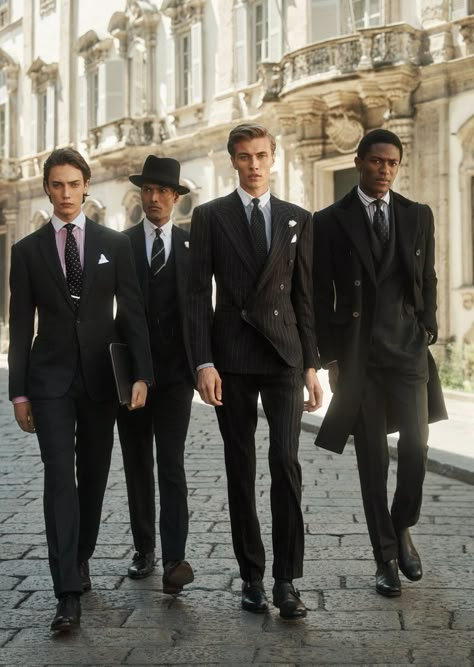 Ralph Lauren Shot Purple Fall 2021 Campaign in Milan — Anne of Carversville Ralph Lauren Suits, Lucky Blue Smith, Classy Suits, Italian Suit, Lucky Blue, Classy Outfits Men, Men In Suits, Old Money Outfits, Classy Men