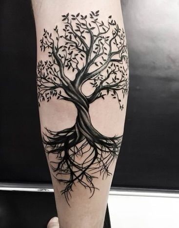 Tree Of Life Tattoo Arm Sleeve, Tree Sleeve Tattoos For Women, Yggdrasil Tree Tattoo, Mother Tree Of Life Tattoo, Yddrasil Tree Tattoo, Tree And Roots Tattoo, Tree Tattoos For Women Arm, Root Tattoo Ideas, Upper Back Tattoo Cover Up