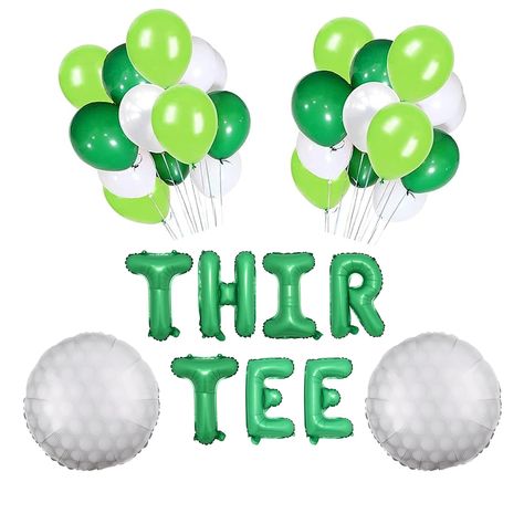 PRICES MAY VARY. ★ All-in-One Kit: Decorating 60th Birthday Golf party with this banner! High-Quality Material: Non-toxic and Environmentally Friendly, Foil Balloon can be reused for next party! Easy to Assemble: It comes with all the tools you need to set up for the party! ★ Ideal gift: A perfect gift for the 30th Golf Birthday Party ! 100% Liked & Best Service:If you have any questions about our products,please contact us immediately,we will resolve it as soon as possible. Golf Theme Party For Men, Survivor 30th Birthday, 30th Birthday Party Golf Theme, Male 30th Birthday Theme, Male Birthday Theme, Golf Themed Birthday Party For Men Games, Mens Golf Birthday Party, Adult Man Birthday Party Ideas, Golf Birthday Party Decorations