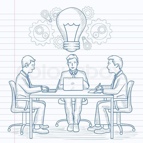 Concert Drawing Sketch, People Sitting Drawing, Meeting Drawing, People Sitting At Table, Object Study, Illustration Notebook, Table Sketch, Logo Design Coffee, Side View Drawing