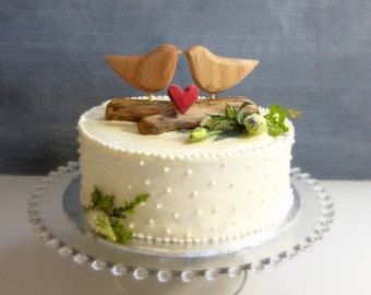 Romantic Love Bird Cake Topper, Rustic Wood, Love Bird Wedding Cake Topper, Rustic Bridal Topper, Wood Wedding Decor Love Birds Cake Topper, Bird Wedding Cake, Dove Wedding, Wood Wedding Decor, Petite Cakes, Bridal Topper, Bird Cake Topper Wedding, Wedding Cake Birds, Bird Cake Toppers