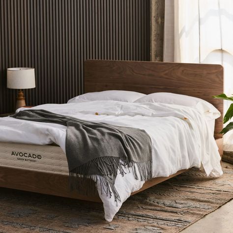 Avocado Mattress, City Bed, Solid Wood Headboard, Green Mattress, Solid Wood Bed Frame, Bed With Headboard, Wood Platform Bed Frame, Natural Mattress, Solid Wood Platform Bed