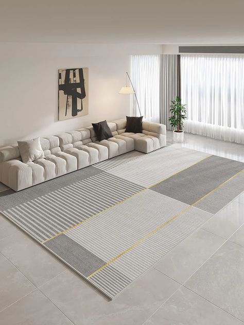 Light grey area rug