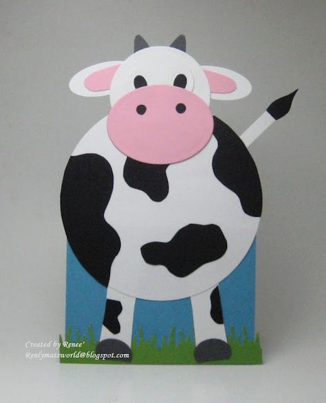 Thank you DAIRY much! Handmade cow thank you card. farm, country, moo Cow Craft Ideas, Cow Crafts Preschool, Paper Cow, Farm Animals Preschool, Cow Craft, Farm Animal Crafts, Circle Crafts, Easy Art For Kids, Montessori Toddler Activities