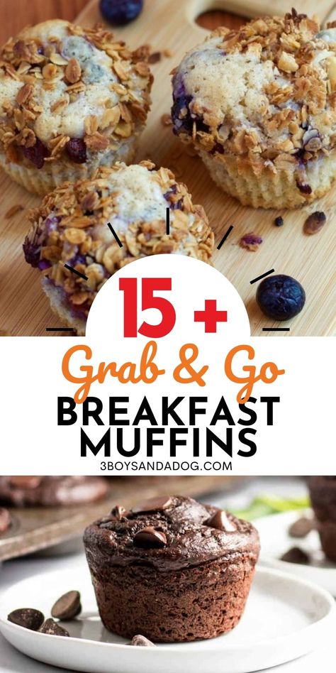 If you want a quick and easy breakfast, how about trying this delicious Grab and Go Breakfast Muffins Recipe? Start your day with these easy muffin recipes! Easy Muffin Recipes, Strawberry Muffins Healthy, Apple Cinnamon Muffins Recipe, Morning Glory Muffins Recipe, Mini Muffin Recipe, Easy Bar Recipes, Peanut Butter Banana Muffins, Baked Breakfast Recipes, Baked Oatmeal Cups