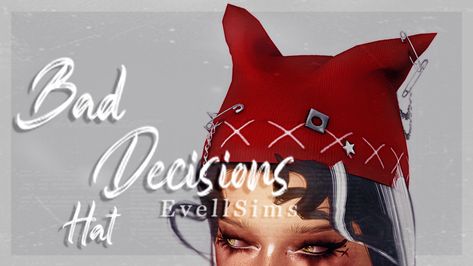 Feminine Masculine, Cc Hats, Sims 4 Cc Makeup, Tumblr Sims 4, Cat Beanie, Sims 4 Mm, Sims 4 Collections, Sims 4 Mods Clothes, Bad Decisions