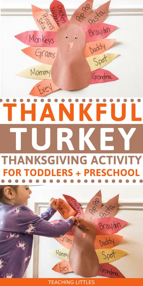 Fun and Easy Thanksgiving activities & crafts for toddlers Thankful Preschool Activities, Turkey Sensory Bin, Pom Pom Turkey, Fall Provocations, Thanksgiving Activities For Toddlers, Thanksgiving Homeschool, Thanksgiving Learning, Toddler Thanksgiving, Thanksgiving Activities Preschool