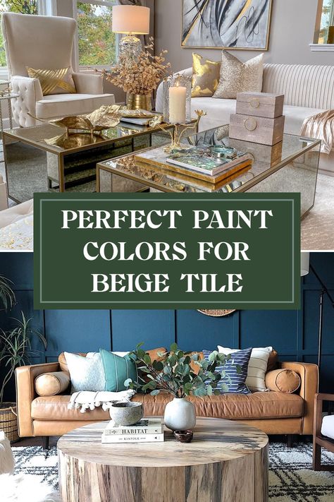 Choosing the right paint color that complements beige tile in your living room can elevate your space. Explore 10 fantastic color combinations that bring warmth and style. Whether you're a fan of neutral tones or vibrant accents, we’ve gathered the best options for you. From calming grays to playful pastels, find inspiration to help you transform your home with beautiful paint ideas. You don't need to settle—discover creative blends that suit your personality and lifestyle! Room Colour Schemes, Burnt Orange Paint, Deep Blue Paint, Living Room Colour, Living Room Colour Schemes, Space Saving Hacks, Navy Blue Walls, Living Room Furnishings, Beige Tile