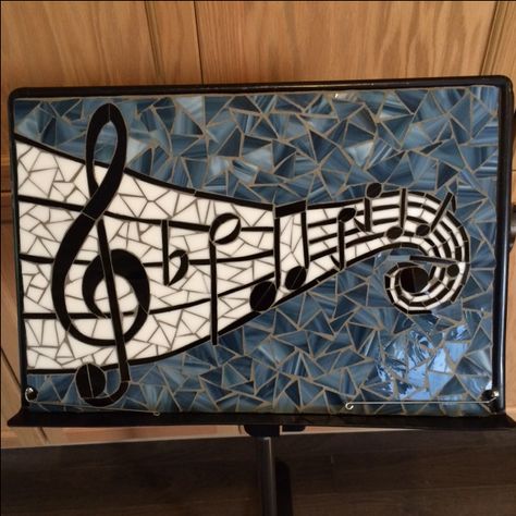 Music Mosaic Art, Music Mosaic, Mosaic Guitar, Modern Stained Glass, Mosaic Garden Art, Mosaic Art Projects, Mosaic Murals, Glass Mosaic Art, Mosaic Pictures