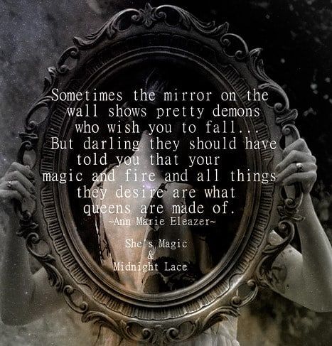 Ann Marie Eleazer (@shesmagicandmidnightlace_) posted on Instagram: “Queens... #mirrormirroronthewall #queens #magic #fire #desires #magicalcreatures #poetryshewrote #poetsofig #poetessofinstagram…” • Dec 14, 2020 at 8:00pm UTC Lace Quotes, I Am A Goddess, Magic Fire, Love Thy Self, Goddess Vibes, Dark And Twisty, The Fighter, Sacred Feminine, Ann Marie