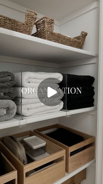 Jaymee Izon | Home + DIY on Instagram: "An organization must have! 🤌🏼 Comment “LINK” and I’ll send over a DM! 🔗

On my storefront under ‘Linen Closet’ - click the affiliate link in my bio. 💕 

#amazonfinds #amazonbestseller #founditonamazon #organization #homeorganization #amazondeals #amazonfavorites #amazonhome #closetorganization #linencloset #declutter #organizewithme 

amazon finds, amazon favorites, organization, home organization, closet organization, declutter, organize with me" Towel Closet Organization Ideas, Linen Closet Organization Ideas, Hall Closet, Linen Closet Organization, Amazon Home, Laundry Room Design, Linen Closet, Closet Organization, Store Fronts