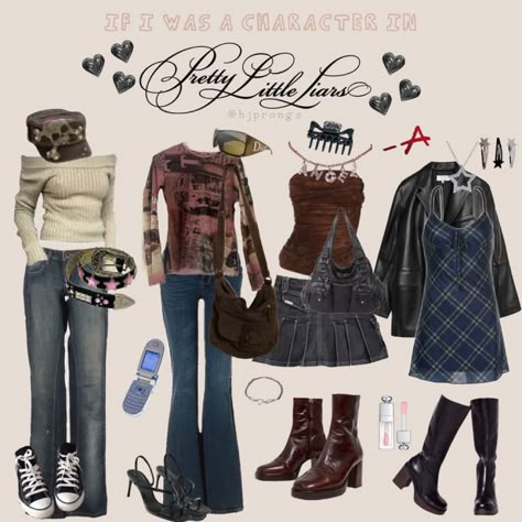 Pretty Little Liars Inspired Outfits, Aria Outfits, Pll Inspired Outfits, 90s Romcom, Aria Montgomery Aesthetic, Montgomery Aesthetic, Cute Collages, Pretty Little Liars Outfits, Dystopian Aesthetic