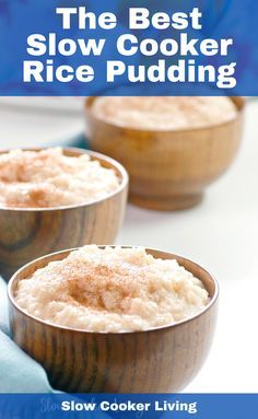 Slow Cooker Pudding Recipes, Slow Cooker Puddings, Crockpot Rice Pudding, Crockpot Rice, Rice Pudding Recipe Easy, Slow Cooker Rice Pudding, Rice In Crockpot, Easy Rice Pudding, Slow Cooker Rice