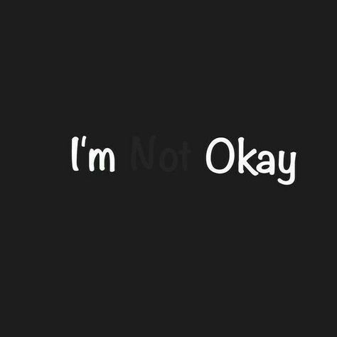 Not Okay, Wallpaper Quotes, True Quotes, Black Background, The Words, Iphone Wallpaper, A Black, Life Quotes, Wallpapers