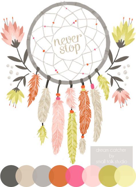 . Home To Roost, Dream Catcher Native American, Palette Inspiration, Stop Dreaming, Never Stop Dreaming, Mood And Tone, Design Seeds, Color Palette Design, Color Crush