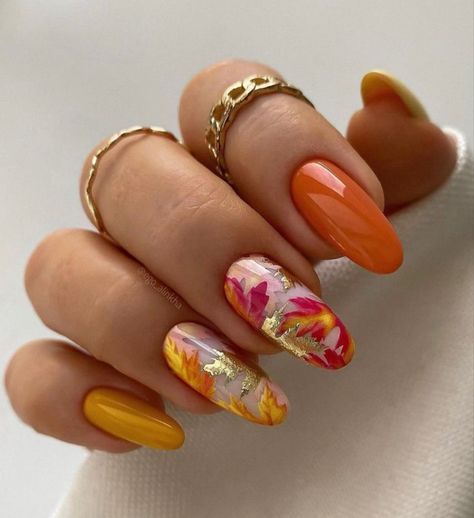 Unghie Nail Art, Fun Nail Colors, Fall Gel Nails, Pumpkin Nails, Cute Nails For Fall, Matte Nails Design, Thanksgiving Nails, Fall Nail Art, Summer Nails Colors