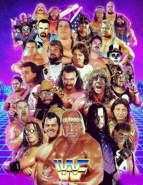 80s Wrestling, Wwf Poster, Wrestling Aesthetic, Wwf Superstars, Wwf Wrestling, Wrestling Posters, Monday Night Raw, Lucha Underground, Wrestling Stars