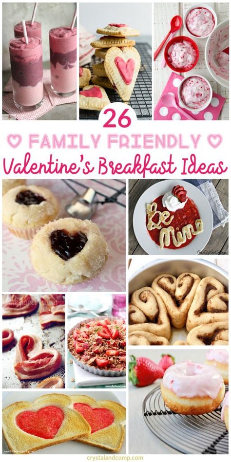 26 Family Friendly Valentine Breakfast Ideas Valentine Breakfast Ideas, Brunch Setup, Valentine's Breakfast, Valentine Breakfast, Valentines Brunch, Valentines Recipes Desserts, Valentines Breakfast, Valentines Snacks, Valentine Dinner