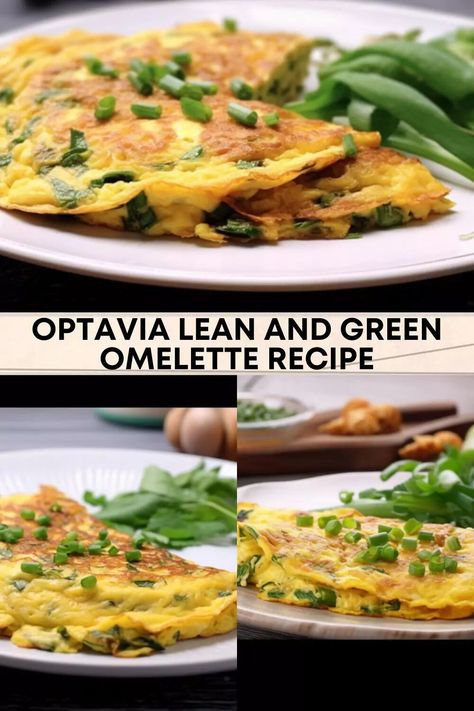 Optavia Lean And Green Omelette Recipe, Green Omelette, Healthy Omelette, Optavia Lean And Green, Lean And Green, Omelette Recipe, Potato Sides, Chopped Spinach, Breakfast Options