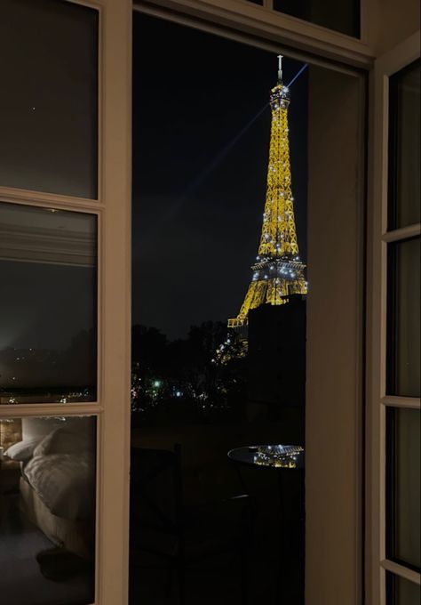 Paris View Night, Paris Hotel View, Empire Hotel, Mehendi Decor Ideas, An Open Window, Paris View, French Lifestyle, Romantic Paris, View Wallpaper