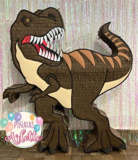 Pinata Dinosaur, Piñata Jurassic World, Dino Pinata, Dinosaur Pinata, Christian Party, Jurassic Park Birthday Party, Jurassic Park Party, Jurassic Park Birthday, Birthday Pinata