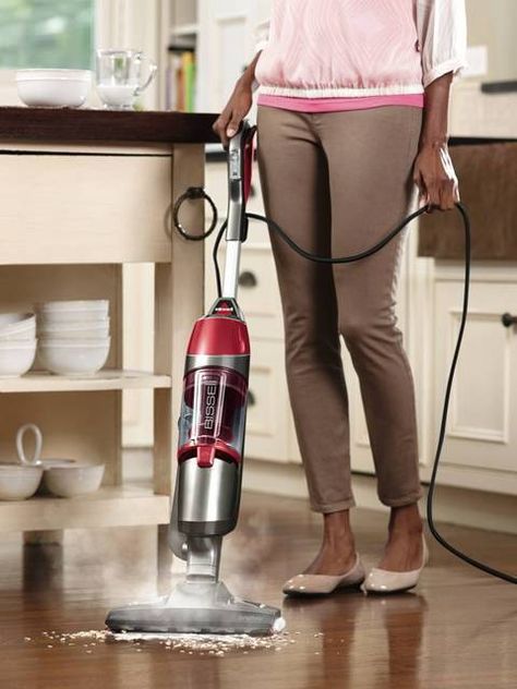 The BISSELL Symphony All-in-One Vacuum and Steam Mop - Not a One Trick Pony! | FIDO Friendly Bissell Steam Mop, Best Steam Mop, Clean House Tips, Satisfying Cleaning, Best Steam Cleaner, Floor Vacuum, Dollar Diy, Clean Mama, Gift Ideas For Birthday