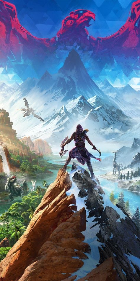 Download wallpaper 1080x2160 horizon call of the mountain, on peak of mountain, 2023 gaming, honor 7x, honor 9 lite, honor view 10, 1080x2160 hd background, 29408 Horizon Zero Dawn Wallpaper, Hack And Slash, Mountain Wallpaper, Horizon Zero Dawn, Keys Art, Main Game, Digital Trends, Matador, Uncharted